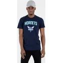 t-shirt-kort-arm-marinbla-de-fran-charlotte-hornets-nba-av-new-era