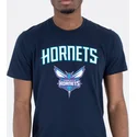 t-shirt-kort-arm-marinbla-de-fran-charlotte-hornets-nba-av-new-era