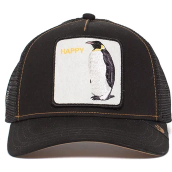 goorin-bros-svart-truckerkeps-med-pingvinen-waddler