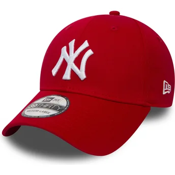 Röd böjd keps justerbar 39THIRTY Classic från New York Yankees MLB av New Era