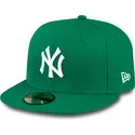 kepsar-plana-gron-justerad-59fifty-essential-fran-new-york-yankees-mlb-av-new-era