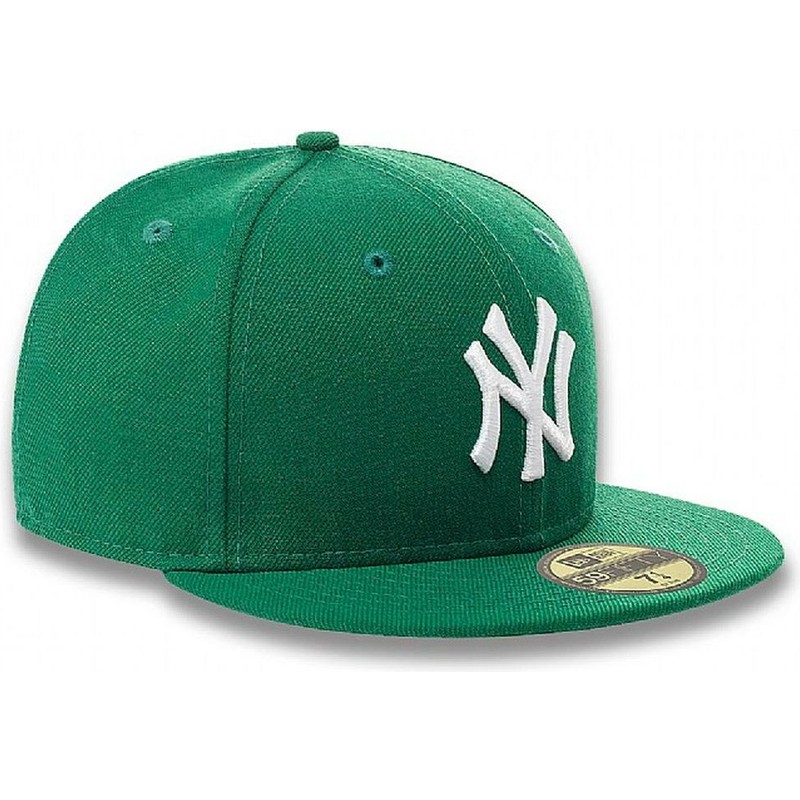 new-era-flat-brim-59fifty-essential-new-york-yankees-mlb-green-fitted-cap