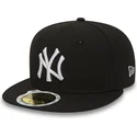 new-era-new-york-yankees-mlb-59fifty-essential-svart-justerbar-platt-keps-for-barn