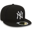 new-era-new-york-yankees-mlb-59fifty-essential-svart-justerbar-platt-keps-for-barn