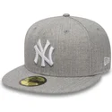 gra-platt-keps-justerad-59fifty-essential-fran-new-york-yankees-mlb-av-new-era
