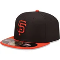 san-francisco-giants-mlb-new-era-svart-justerbar-diamond-era-59fifty-flat-keps
