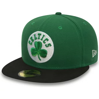 Boston Celtics NBA New Era 59FIFTY Essential justerbar grön platt keps