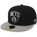 svart-platt-keps-justerad-59fifty-essential-fran-brooklyn-nets-nba-av-new-era