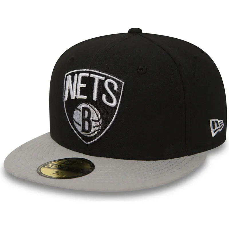 svart-platt-keps-justerad-59fifty-essential-fran-brooklyn-nets-nba-av-new-era