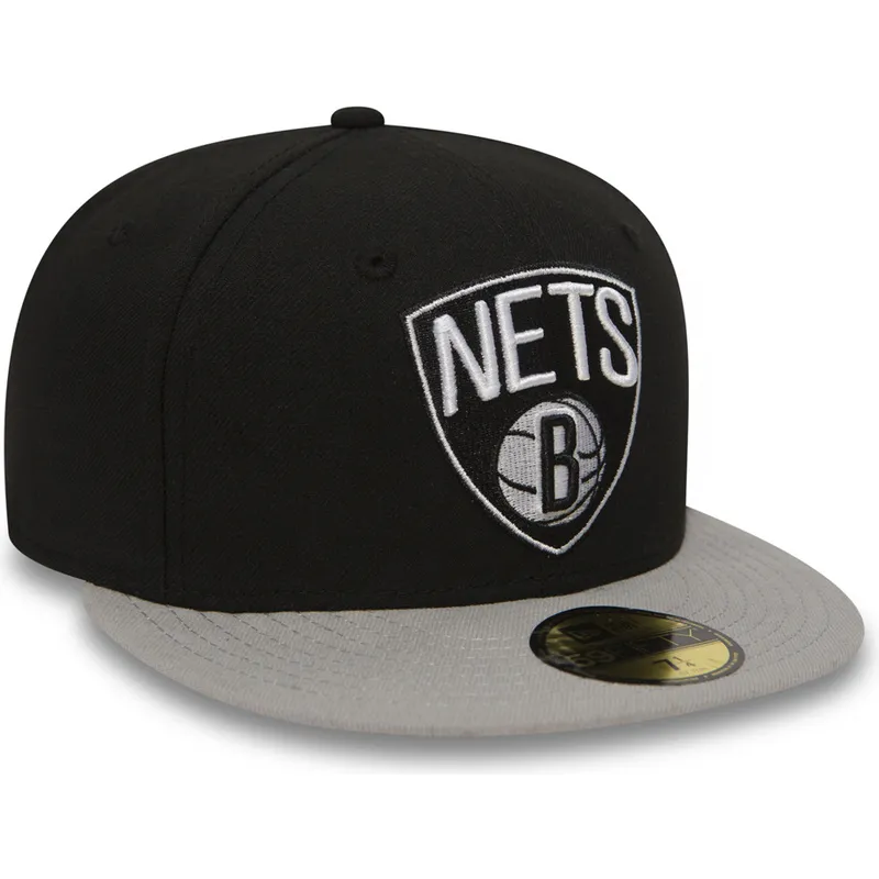 svart-platt-keps-justerad-59fifty-essential-fran-brooklyn-nets-nba-av-new-era