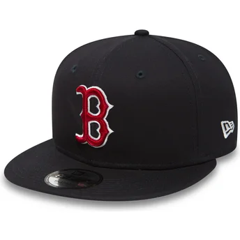 justerbar-morkbla-platt-keps-9fifty-essential-boston-red-sox-mlb-fran-new-era