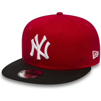 new-era-new-york-yankees-mlb-9fifty-cotton-block-rod-justerbar-flat-keps