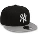 new-era-new-york-yankees-mlb-9fifty-cotton-block-justerbar-svart-flat-keps