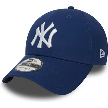 New Era justerbar blå 9FORTY Essential kurvad keps av New York Yankees MLB