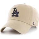 kepsar-curva-beige-justerbart-band-caqui-negro-fran-los-angeles-dodgers-mlb-av-47-brand