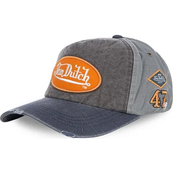 JACKGM justerbar grå böjd keps från Von Dutch