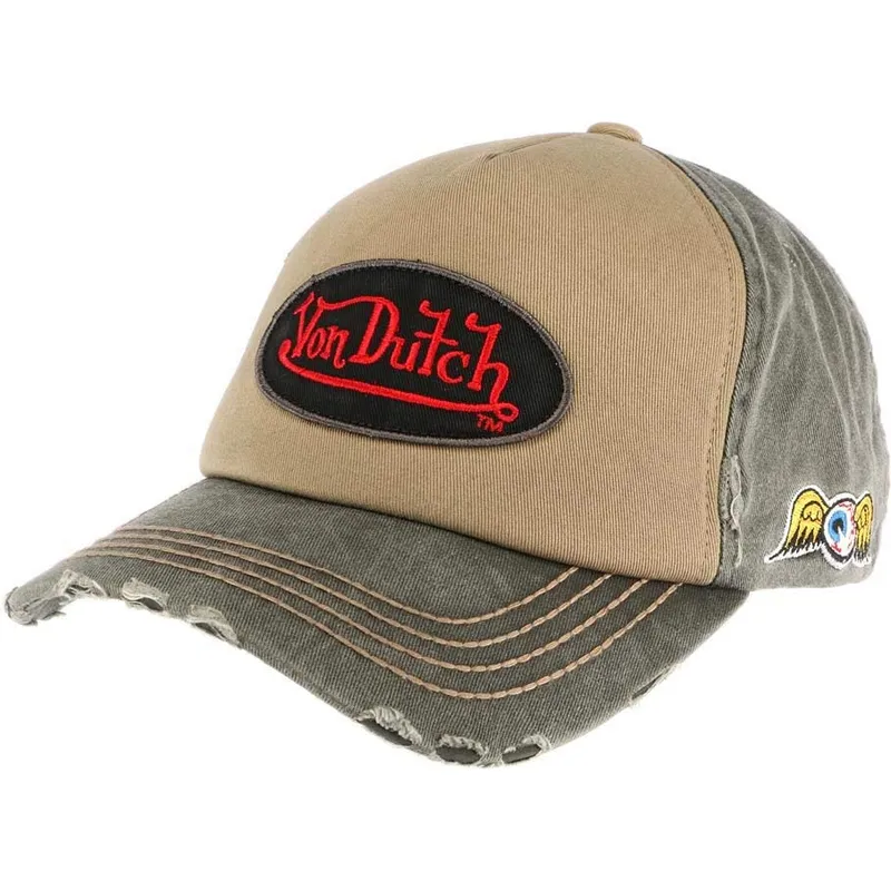 kepsar-curva-brun-snapback-av-von-dutch