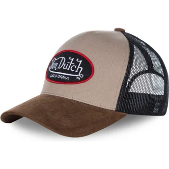 beige-truckerkeps-i-mocka-fran-von-dutch