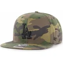 los-angeles-dodgers-mlb-captain-grove-svart-logotyp-kamouflage-snapback-flat-keps-fran-47-brand