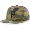 pittsburgh-pirates-mlb-captain-grove-kamouflage-snapback-platt-keps-med-svart-logotyp-fran-47-brand