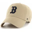 kepsar-curva-beige-justerbart-band-negro-fran-boston-red-sox-mlb-av-47-brand