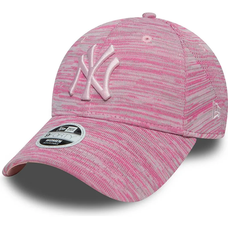 new-era-new-york-yankees-mlb-9forty-engineered-fit-justerbar-rosa-bojd-keps-med-rosa-logotyp