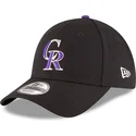 svart-justerbar-kurvad-keps-9forty-the-league-fran-colorado-rockies-mlb-av-new-era