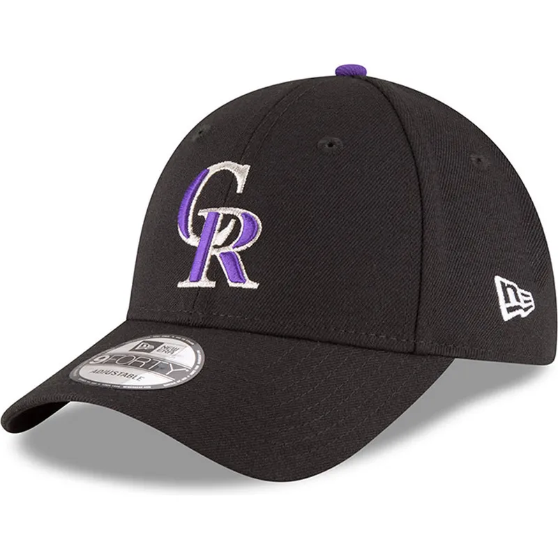 svart-justerbar-kurvad-keps-9forty-the-league-fran-colorado-rockies-mlb-av-new-era