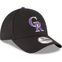 svart-justerbar-kurvad-keps-9forty-the-league-fran-colorado-rockies-mlb-av-new-era