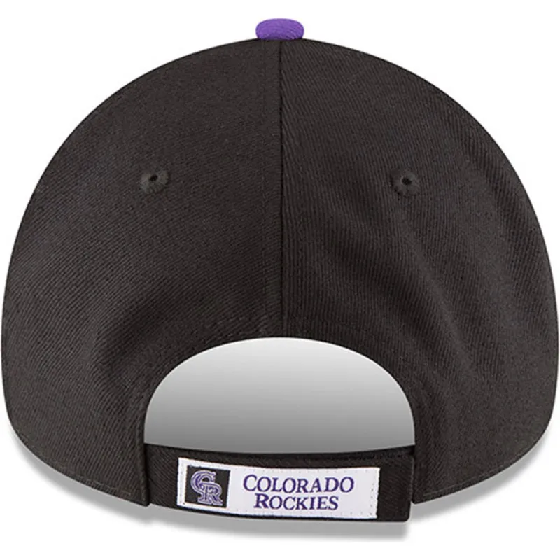 svart-justerbar-kurvad-keps-9forty-the-league-fran-colorado-rockies-mlb-av-new-era