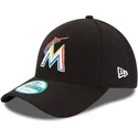 svart-justerbar-bojd-keps-9forty-the-league-av-miami-marlins-mlb-fran-new-era