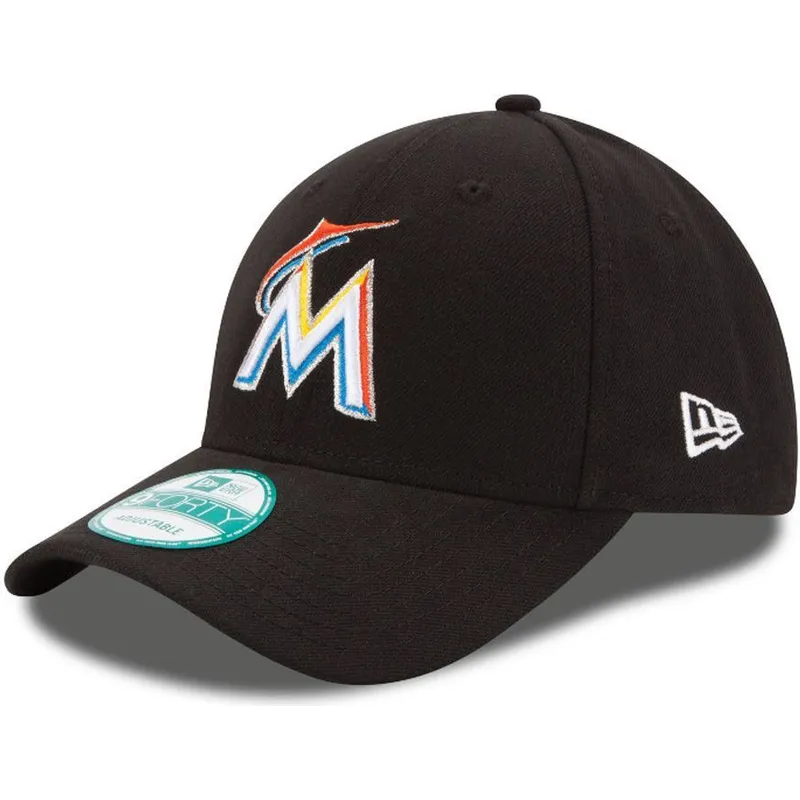 kepsar-curva-svart-justerbart-band-9forty-the-league-fran-miami-marlins-mlb-av-new-era