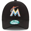 svart-justerbar-bojd-keps-9forty-the-league-av-miami-marlins-mlb-fran-new-era