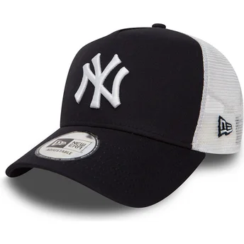 Truckerkeps marinblå Clean A Frame 2 från New York Yankees MLB av New Era