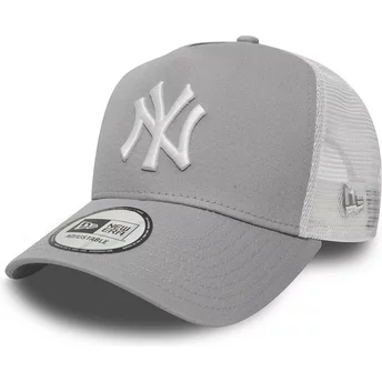 New York Yankees MLB Clean A Frame 2 grå truckerkeps från New Era