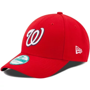 New Era Curved Brim 9FORTY The League Washington Nationals MLB Red Adjustable Cap