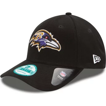 Justerbar svart kurvad keps 9FORTY The League från Baltimore Ravens NFL av New Era