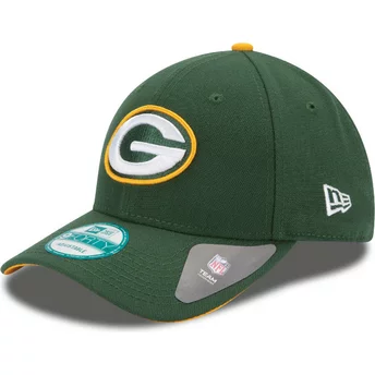 New Era Curved Brim 9FORTY The League Green Bay Packers NFL Green Adjustable Cap
