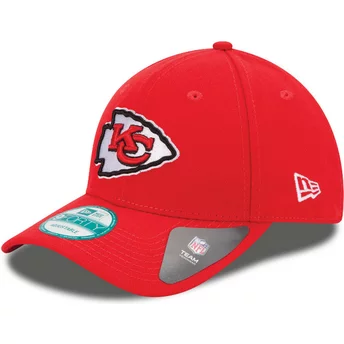 New Era Curved Brim 9FORTY The League Kansas City Chiefs NFL Red Adjustable Cap