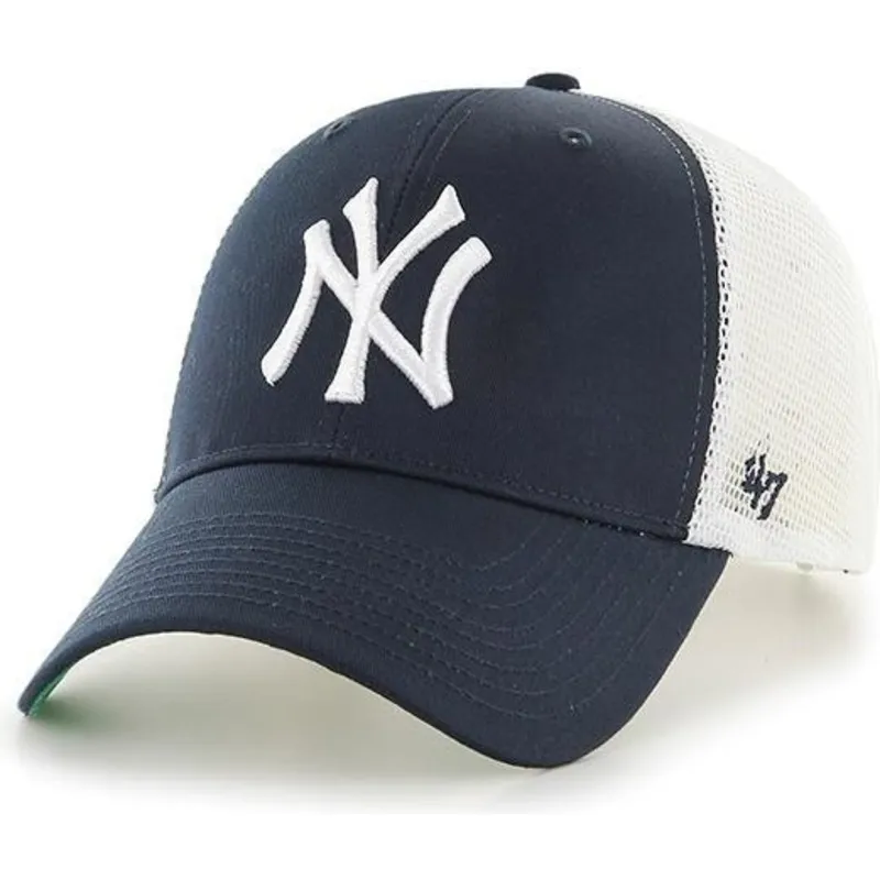 kepsar-curva-marinbla-snapback-for-barn-fran-new-york-yankees-mlb-av-47-brand