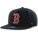 boston-red-sox-mlb-captain-sure-shot-marinbla-snapback-flat-keps-fran-47-brand