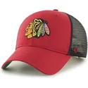 kepsar-curva-rod-snapback-fran-chicago-blackhawks-nhl-av-47-brand