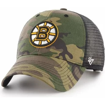 Boston Bruins NHL MVP Branson 47 Brand truckerkeps i kamouflage