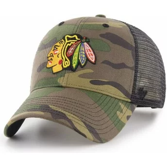 47 Brand Chicago Blackhawks NHL MVP Branson camouflage truckerkeps