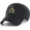 svart-bojd-keps-med-kamouflogomarke-los-angeles-dodgers-mlb-clean-up-camfill-fran-47-brand