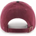 rod-bojd-keps-med-skarm-och-svart-new-york-yankees-logotyp-mlb-clean-up-two-tone-fran-47-brand