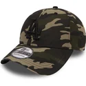 los-angeles-dodgers-mlb-new-era-39thirty-essential-svart-logotyp-justerbar-camo-bojd-keps