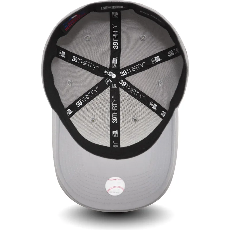 kepsar-curva-gra-justerad-for-barn-39thirty-stretch-rubber-emblem-fran-new-york-yankees-mlb-av-new-era