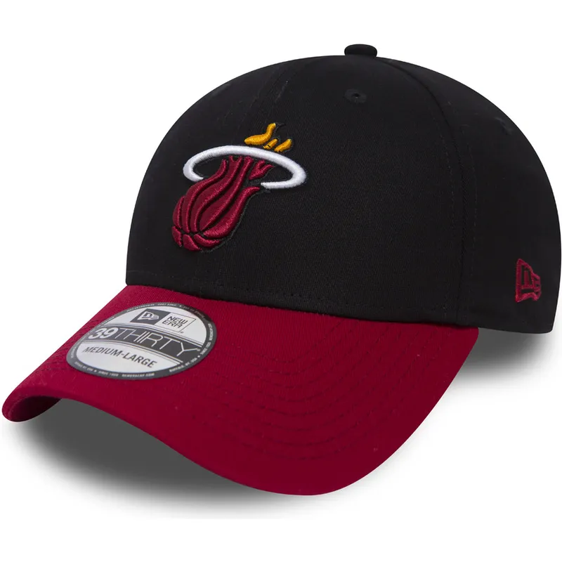 kepsar-curva-svart-justerad-39thirty-black-base-fran-miami-heat-nba-av-new-era
