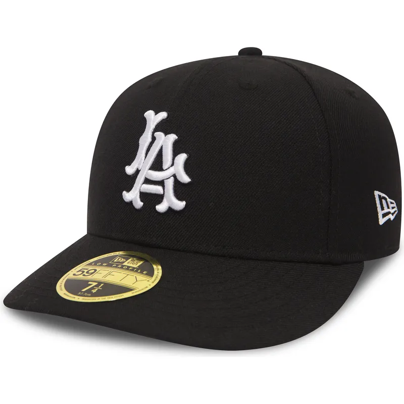 kepsar-curva-svart-justerad-59fifty-coop-wool-fran-los-angeles-dodgers-mlb-av-new-era